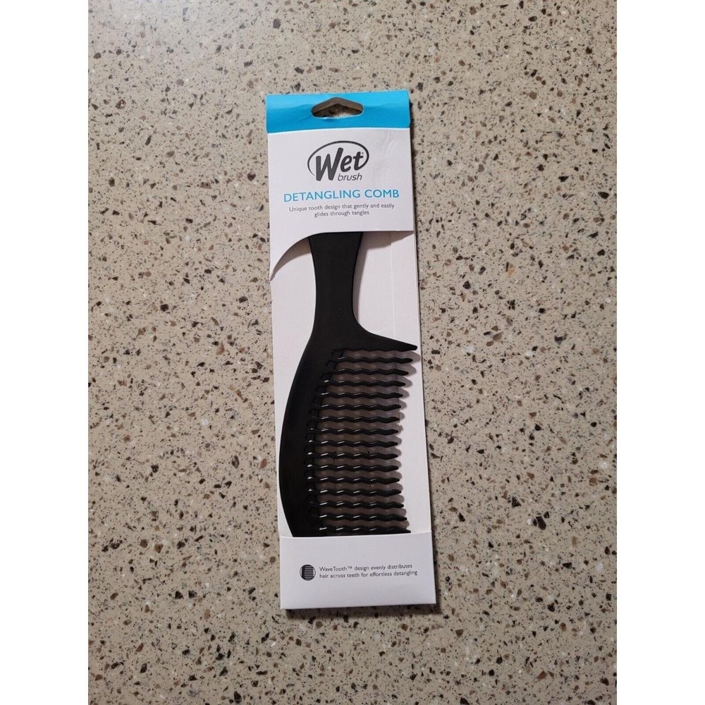 Wet Brush Detangling Comb. Wave Tooth Comb Detangles.